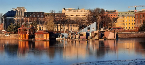 오슬로 오페라하우스 인근 피오르드 사우나. [이철규 북유럽특파원]