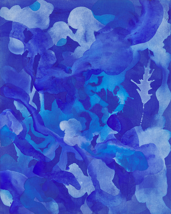 허연화, '물의 수피1', 2025, 캔버스에 아크릴릭, 90x72cm [사진제공 = 허연화 작가]