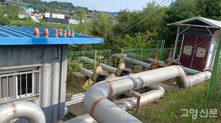 무인펌프장으로 운영되는 '화전 간이배수펌프장' 모습