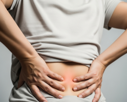 허리통증 사진. [AI 제작]