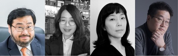 (왼쪽부터) 이정모 관장, 이현서, 김영저, 정명섭 작가