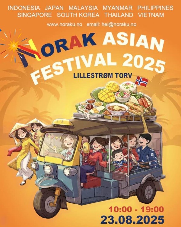 노르웨이 아시안축제 홍보자료, 아시안 9개국이 참가해 아시아 문화를 알리는 행사를 열었다. 행사 주최 사무국이 포스터 제공. [이철규 북유럽특파원]