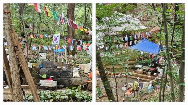 (그림6) 서부 약수터. 내 눈에는 서낭당처럼 보인다.