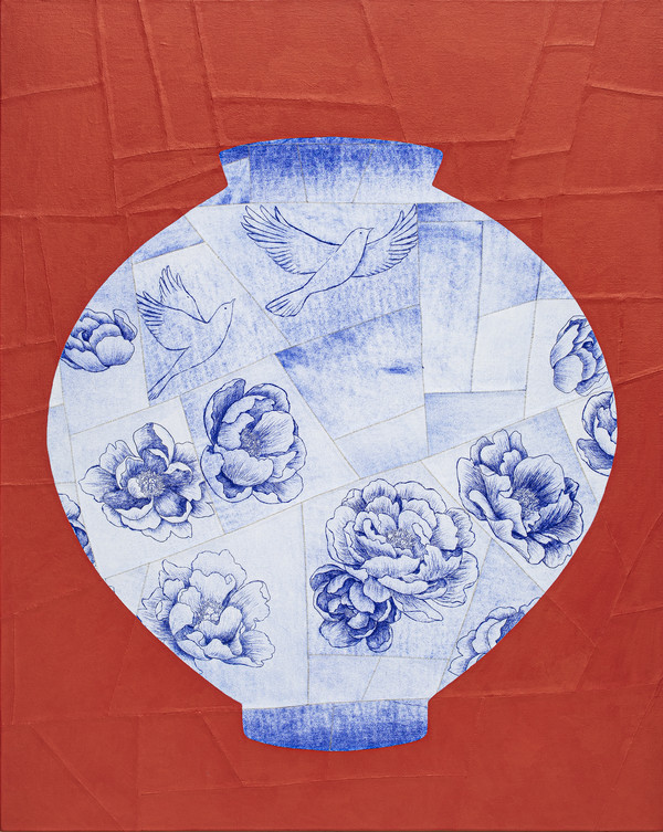 comfort-아름다운마음 72.7x90.9cm mixed media 2022