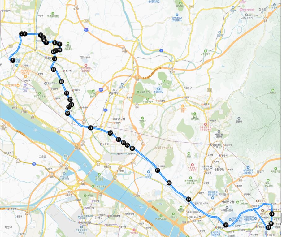 '운송업자 선정을 위한 모집 공고'에 나타난 1200번 노선 