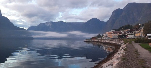 아울란드에서 바라본 아울란드 피오르드.  [이철규 북유럽특파원]