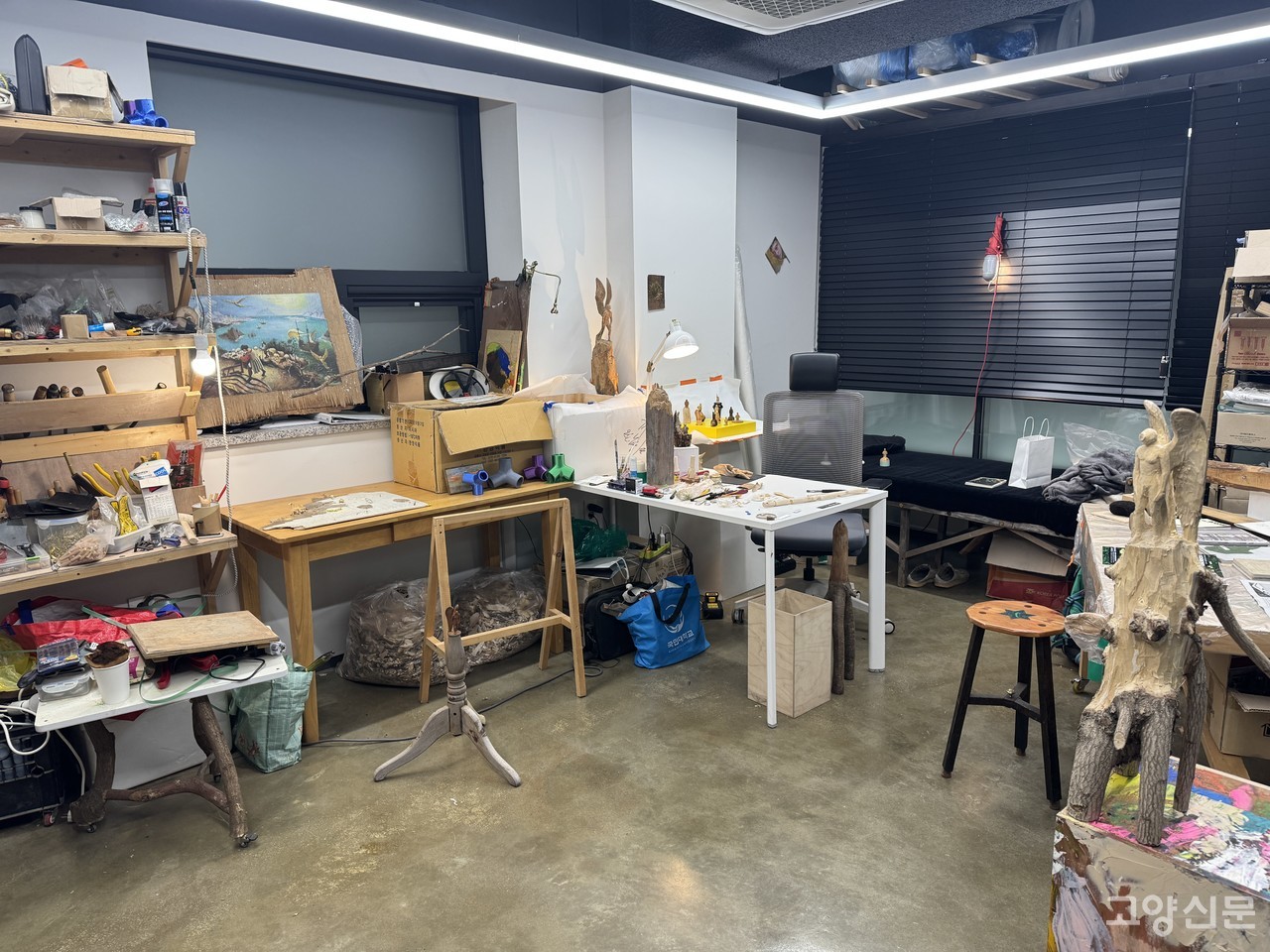 리혁종 입주작가의 작업실