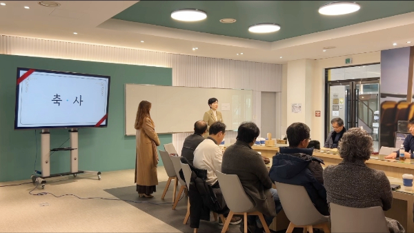 축사를 하는 이경혜 경기도의원 [사진제공 = 한국항공대학교 ABS 방송국]