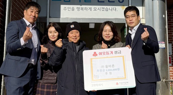 원신동 성금 기탁.