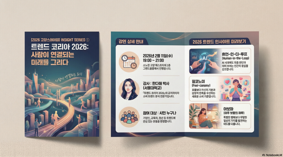 올해 고양스테이업 강연 상세 안내지.