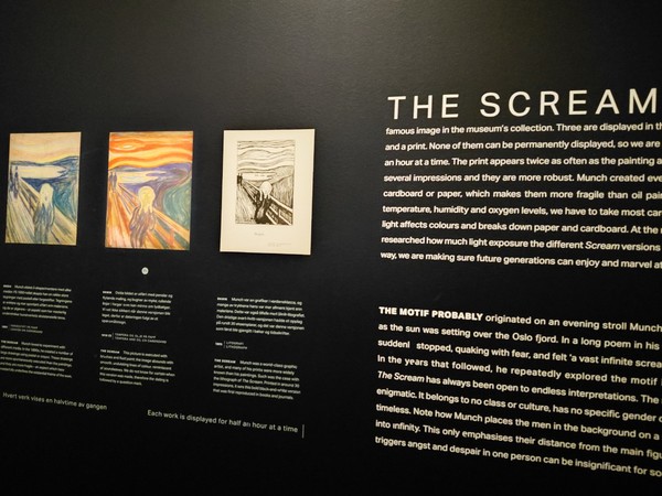 뭉크박물관 4층 절규(The Scream)관은 3가지 버전의 절규 작품을 설명하고 있다. 이철규 북유럽특파원