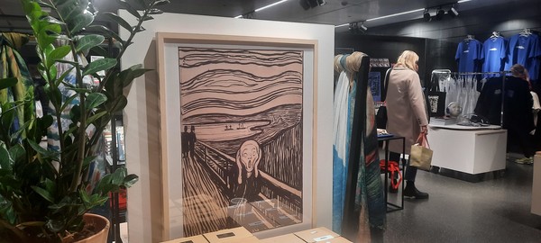 뭉크의 판화버전 절규 작품. 이철규 북유럽특파원.