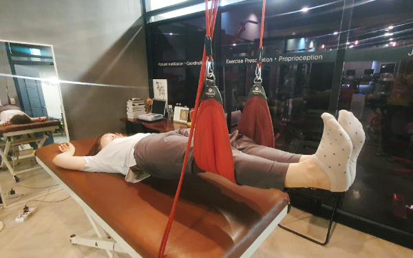 슬링 치료 모습