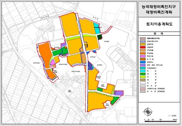 능곡재정비촉진지구 재정비촉진계획 토지이용계획도. 고양시 제공