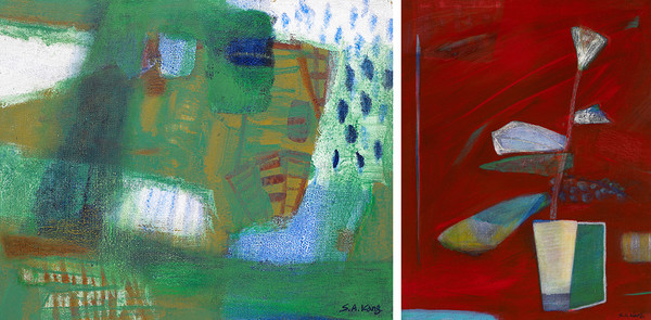  (왼쪽) 53×65cm, Mixed media on canvas (오른쪽)90.9×72.7cm, Mixed media on canvas