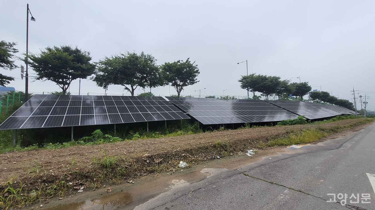 499.8kWh 용량의 고양시민참여햇빛발전소 2호기. 고양시민햇빛발전사협 제공