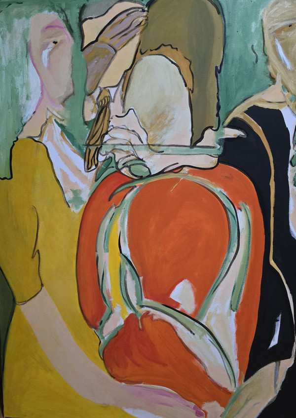 그대 울지말아요 내가 있잖아요, 100×70cm, Oil on canvas, 2026