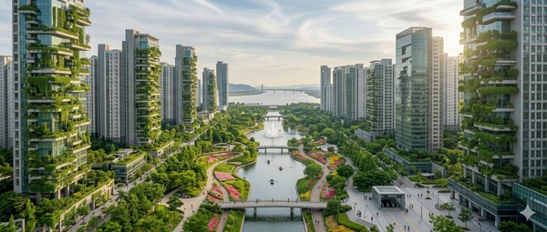 AI로 만든 도시공원 이미지